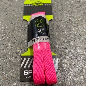 NWT 45in flat neon pink colored shoe laces